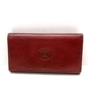 Vintage Mosart Custini‎ Leather Wallet No 1571 Italy Burgundy Soft